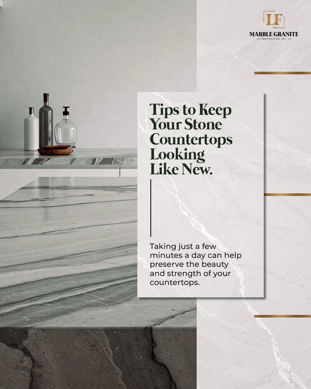 Tips to Keep Your Stone Countertops Looking Like New.