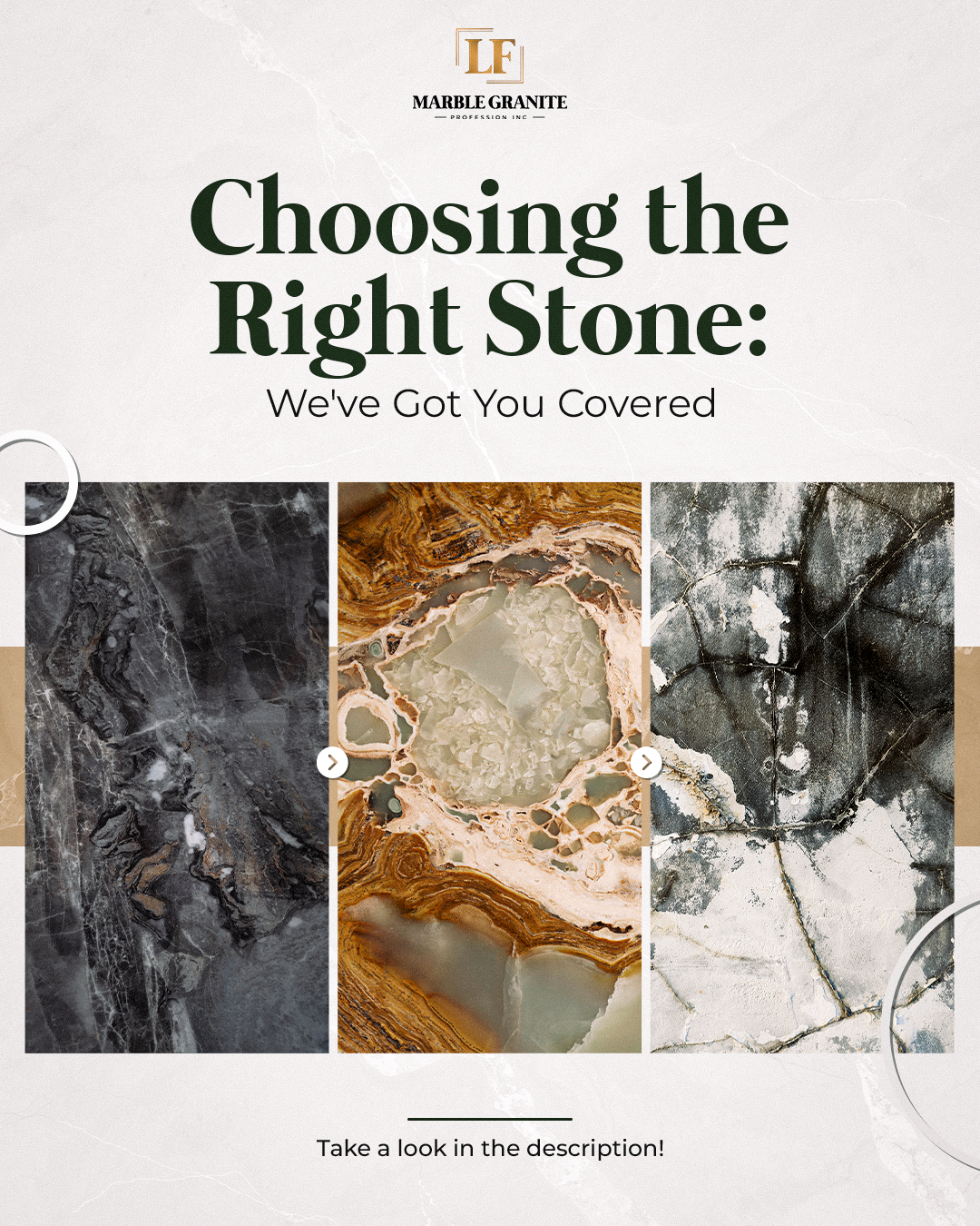 Choosing the Right Stone: We’ve Got You Covered