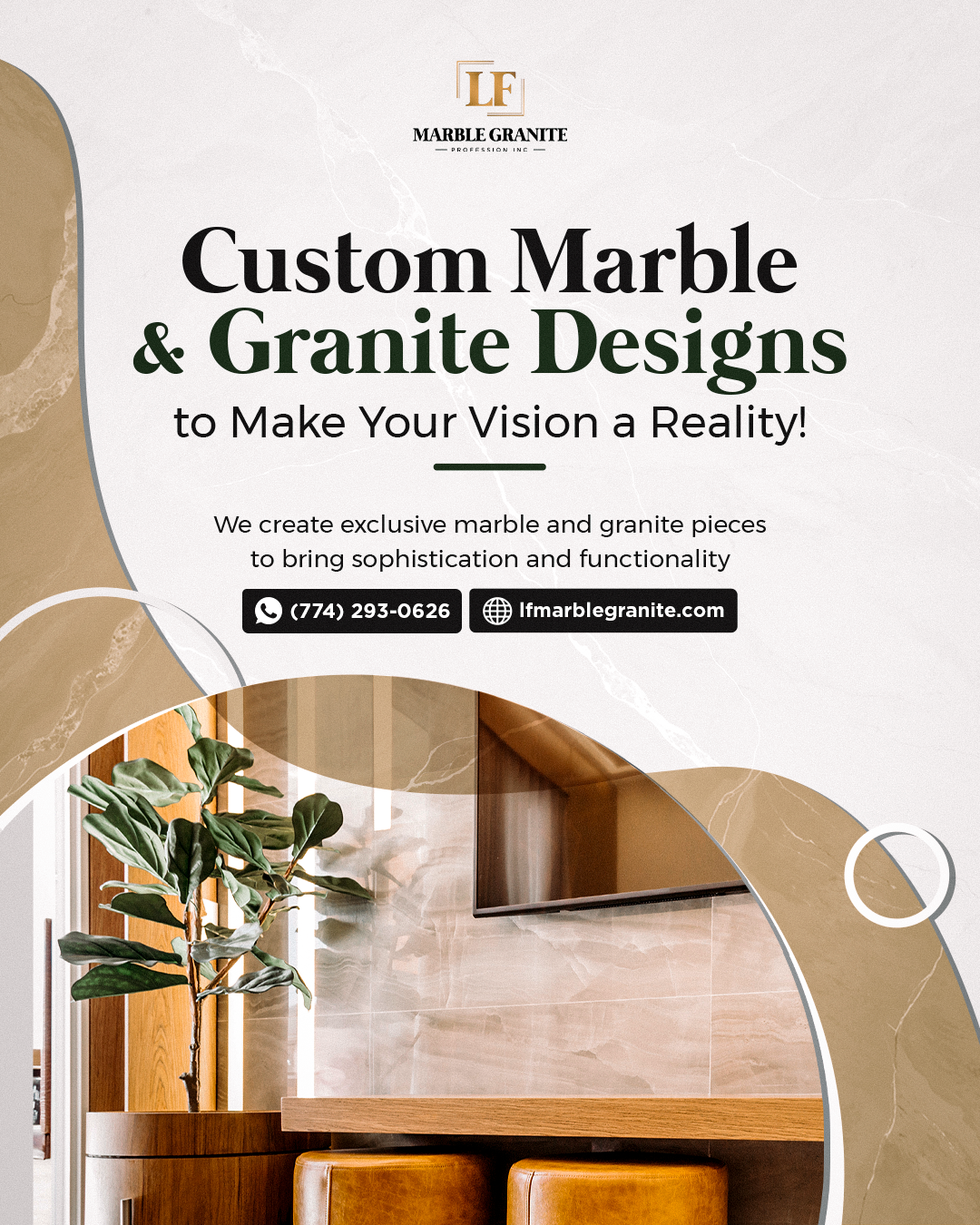 Custom Marble & Granite Designs to Make Your Vision a Reality!